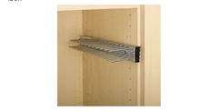 12” Side Mount Tie Rack Chrome
