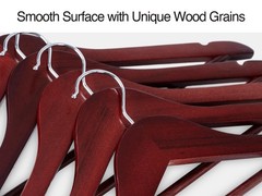 Wooden Hangers 20 Pack Wood Coat Hanger for Coats Shirts Jackets Pants Suits …