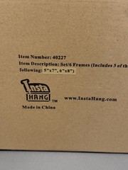 InstaHang Lot Picture Frames, Tools, Laser Level, Extra Pieces New See Pics