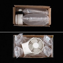 50 Pack Clear Inflatable Air Packaging Bags (4×6 in) with Free Pump for Shipping