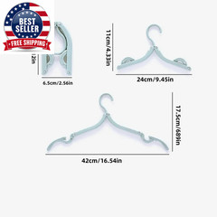 5Pcs/10Pcs Foldableable Portable Clothes Hanger Travel Portable Clothes Hanging