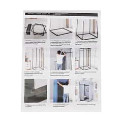 Modern Black Portable Dressing And Movable Fitting Room With 4 Universal Wheels