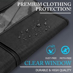 10 Pack 43-inch Garment Bags for Travel, Garment Bags for Hanging Clothes wit…