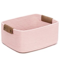 CHICVITA Pink Storage Baskets for Organizing, Gift Basket for Toys, Baby Bask…