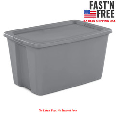 4 Pack Sterilite 30 Gallon Extra-Large Storage Bin, Durable Plastic Storage, NEW