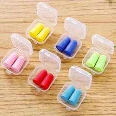 40pcs Mini Small Clear Plastic Storage Box Hook Jewelry Earplugs Container Case