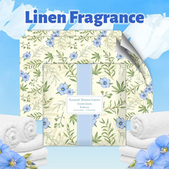 Fresh Linen Drawer Liners Shelf Liners, 14.3 X 19.6 Inch 6 Sheets, Scented Drawe
