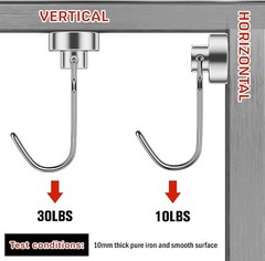 6 Pack Swivel Swing Magnetic Hook 30LBS Heavy Duty Magnetic Hooks Strong Magnet