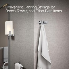 73146-CP Composed® Double Robe Hook, Polished Chrome