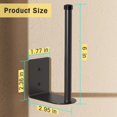 Durmmur 2 Pack Hat Racks for Baseball Caps, Stainless 2 6 in, Black