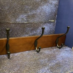 Wall Mounted Coat Rack 3 Standard Hook Walnut – Free Shipping