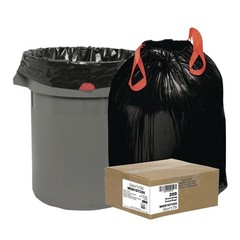 Draw ‘n Tie 1DT200 30 Gallon 1.2 mil Heavy-Duty Trash Bags – Black (200/Box) New