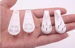 20PCS White Powerful Concrete Hard Wall Drywall Picture Medium (4 cm/1.57 in)