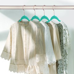 50/100pcs Premium Velvet Hangers Non-Slip w/Finger Clips and Tie Rack Ultra Slim