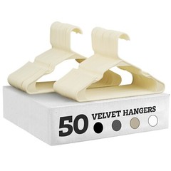25/50pcs Coat Hanger 16.5in Space Saving Non Slip Clothes Trouser Coat Suit Bar