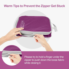 Compression Packing Cubes for Travel Women – Lightweight Luggage Organizers Bag