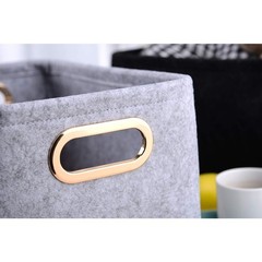 Foldable Fabric Storage Bins with Handles Collapsible Organizer Box for Toys