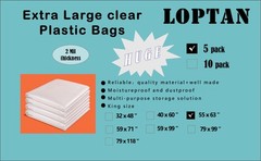 Extra Large Plastic Storage Bags 55 x 63 Inch Large Plastic Bags for Furnitur…