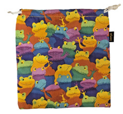 Sanjo Drawstring Bag Beach/Gym/Sports Water Proof Inside 9.25×8.75″ FROGS New–