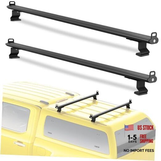 FengYu 57″ Universal Roof Ladder Rack for Van Fit for Pickup Truck Cap & Topper