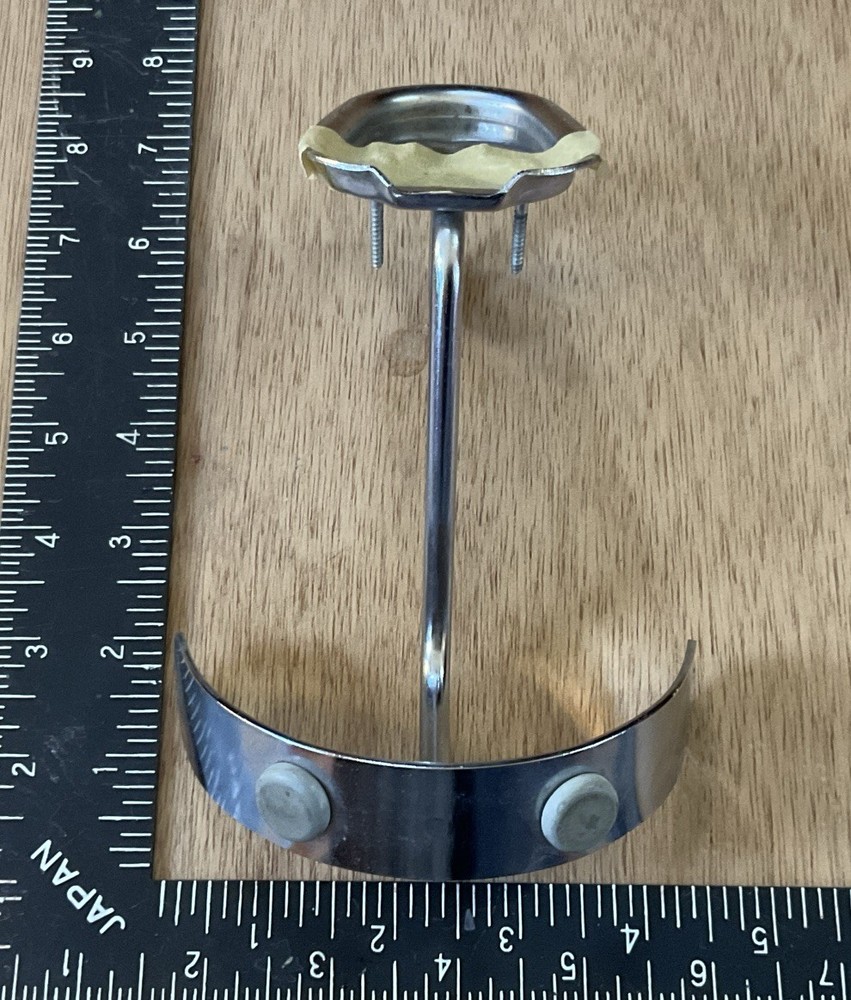 Vtg Knape & Vogt – Unique Chrome Wall Mount Robe Coat Clothing Hanger Hook New