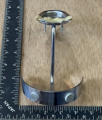 Vtg Knape & Vogt – Unique Chrome Wall Mount Robe Coat Clothing Hanger Hook New