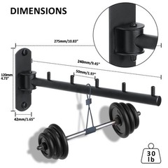 Swing Clothes Hanger Rack Folding Bar Wall Mount 304 Steel 9.45 Inch 2 PCS