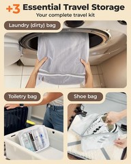 Travel Vacuum Bags 12 Pack with Wireless Pump Space Saver Set for Suitcase Home