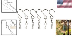 Rust-Resistant Swivel Hook Clips for Outdoor Decor – 6 Pack of Versatile Clips