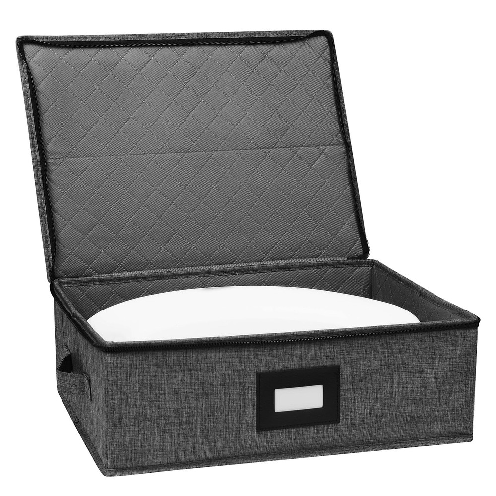 Gowee China Storage Containers, Platter 17″ x 13″ x 6″ 1 Pack, Black