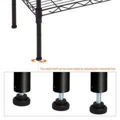 5-Tier Wire Shelves Unit Adjustable Metal Shelf Rack Kitchen Storage Organizer