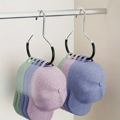 4x Metal Baseball Cap Hangers – Closet Hat Rack Storage Organizer for Ball Caps