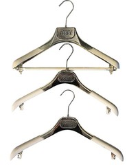 GIANFRANCO FERRE 3 Large Rubber Coated Coat Jacket Suit Dress Pants Hangers 15″
