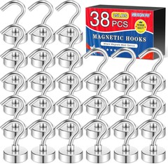 Magnetic Hooks, 25Lbs Strong Heavy Duty Neodymium Magnet Cruise Magnet S-Hooks