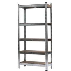 59” Heavy Duty Muscle Rack Garage Steel Metal Storage 5Shelf Adjustable Shelves