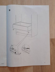 set of 2 IKEA KOMPLEMENT White Drawer 302.467.22 with rails 19 5/8×13 3/4 “