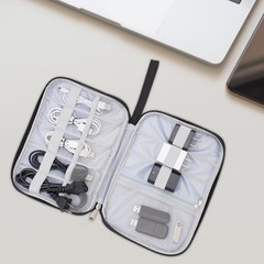 Portable Electronic Organizer Travel Cable Storage Bag Cord Case Accessories