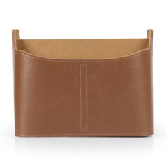 PU Vegan Leather Desk Organizer Cube with Tablet Slot, Nightstand Caddy & Cou…