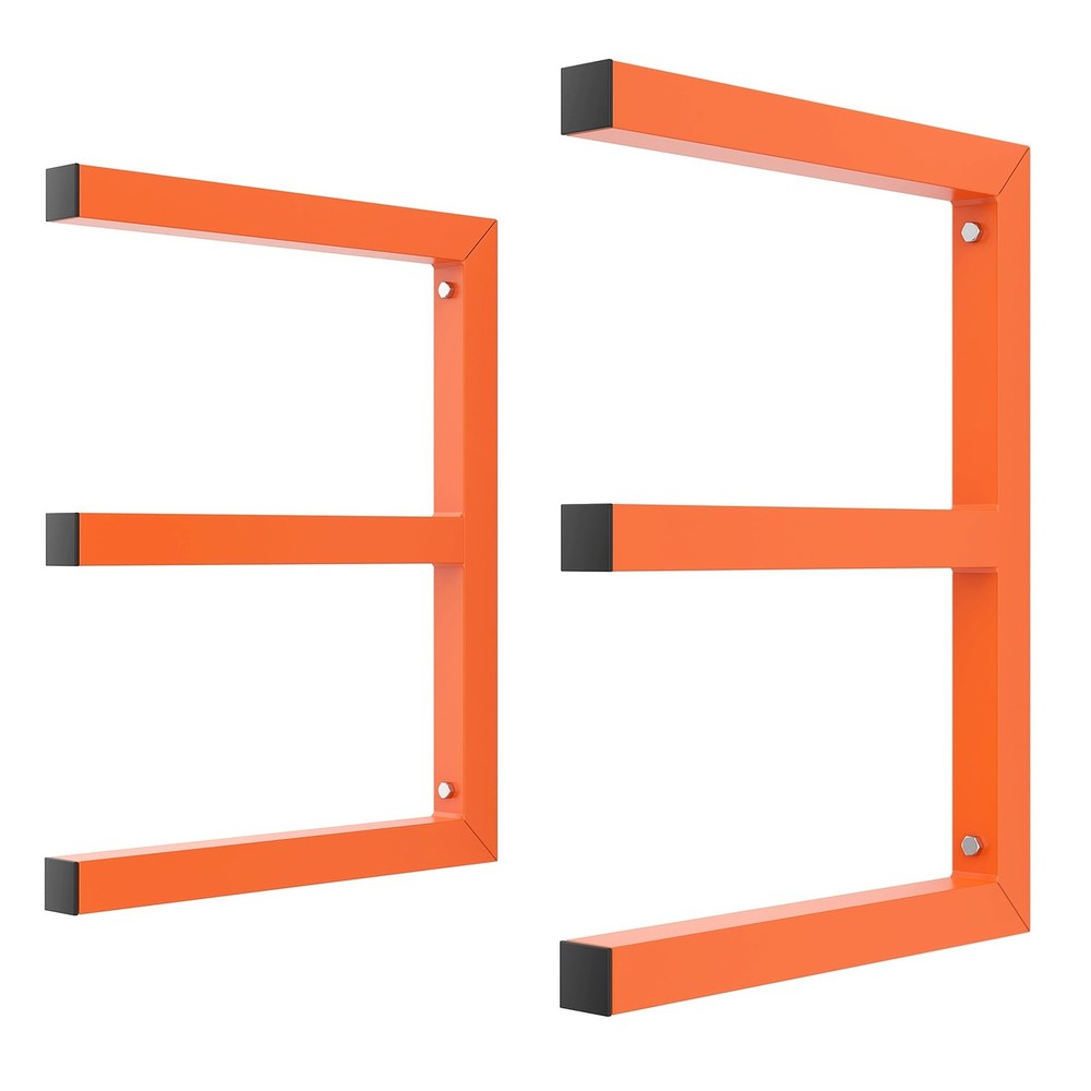Garage Wall Mounted Lumber Storage Rack, Overhead Heavy Duty One-Piece Design…