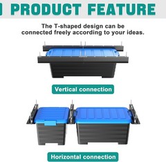 Heavy Duty Adjustable Ceiling Storage Rack for Organizing Garage – 176 lbs Load