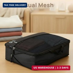7 Set Compression Packing Cubes for Travel, Luggage Organizer Bags for Suitcases