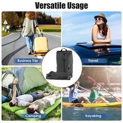 2Pcs 17L Travel Vacuum Bags for Luggage w/ Pump Reusable Vacuum Seal Bags