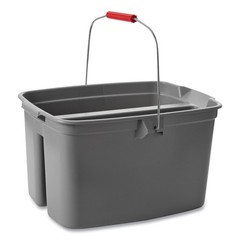 Rubbermaid Commercial 262888GY 19 qt. Plastic Double Utility Pail – Gray New