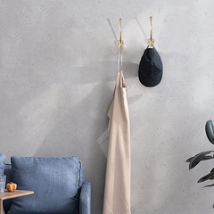 Tiazza 2Pcs Antique Solid Brass Clothes Hooks Entryway Coat Hooks Scarf and J…