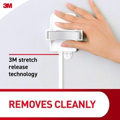 Command Broom & Mop Grippers, Damage-Free Wall Mount Organizer, 3-Pack, No-Tools