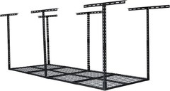600LB Capacity Ceiling Storage Rack, 96x36in Steel, Adjustable Garage Organizer