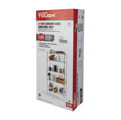 Hyper Tough 5-Tier Wire Shelving Unit, 36 x 16 x 72 in, 1750 lb Capacity, Chrome
