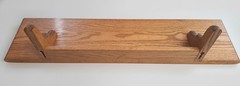 Vintage Handcrafted Rustic Country Style Solid Oak Wood Wall Shelf 24″