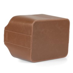 PU Vegan Leather Desk Organizer Cube with Tablet Slot, Nightstand Caddy & Cou…