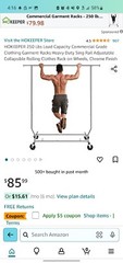 HOKEEPER 250 Lbs Load Capacity Commercial Grade Clothing Garment Racks Heavy…